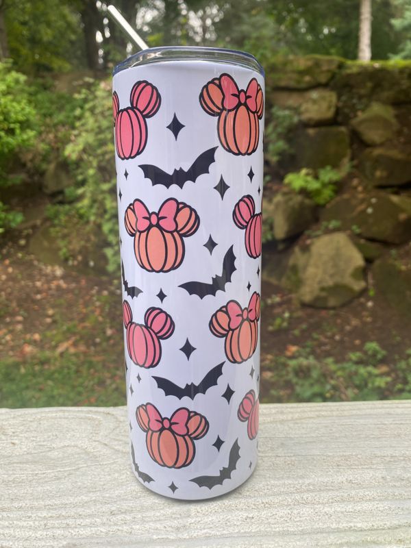 Halloween Minnie Pumpkin 20 oz Skinny Tumbler