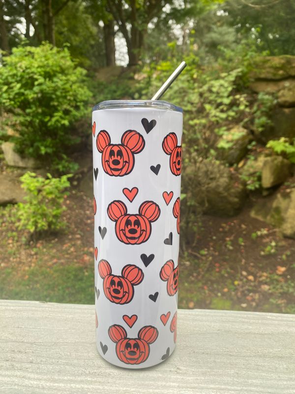 Halloween Mickey Pumpkin 20 oz Skinny Tumbler