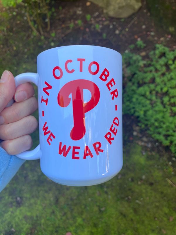 In October We Wear Red Mug