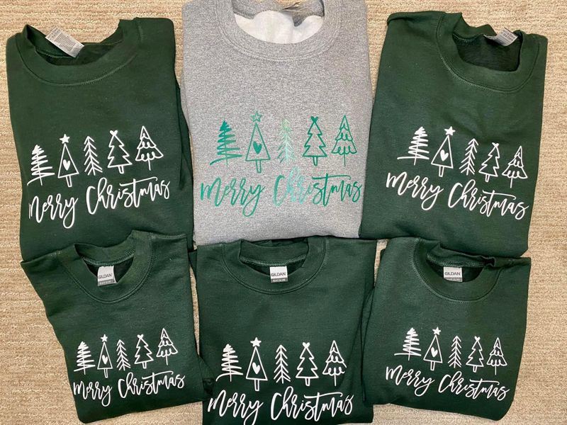 Merry Christmas Tree Crewneck