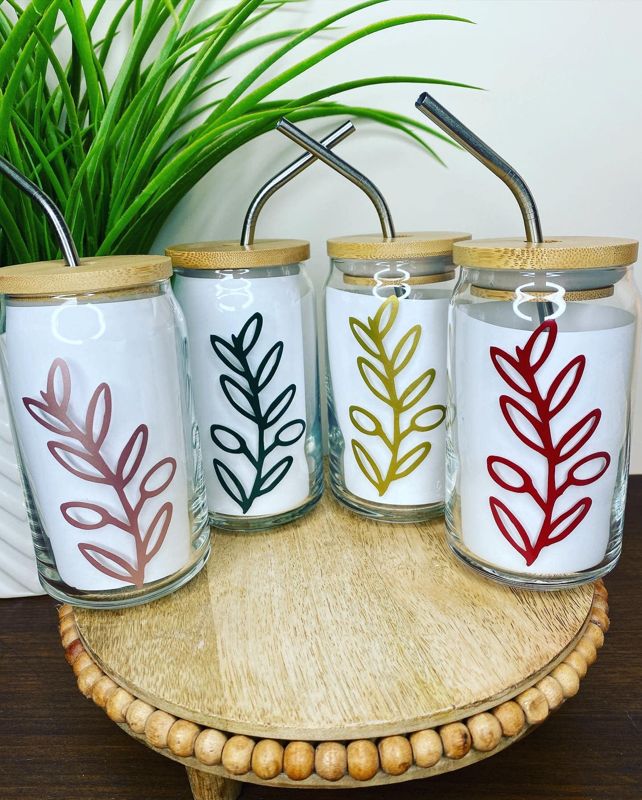 Olive Branch 16oz Glass Beer Can