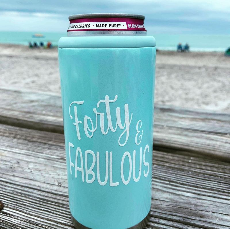 40 & Fabulous Skinny Can Cooler