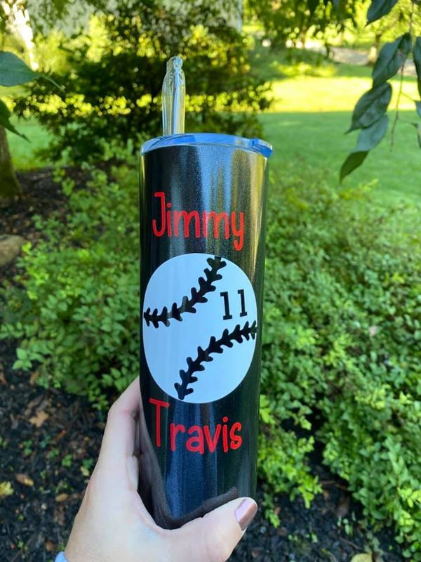 Baseball Skinny 20 oz. Tumbler