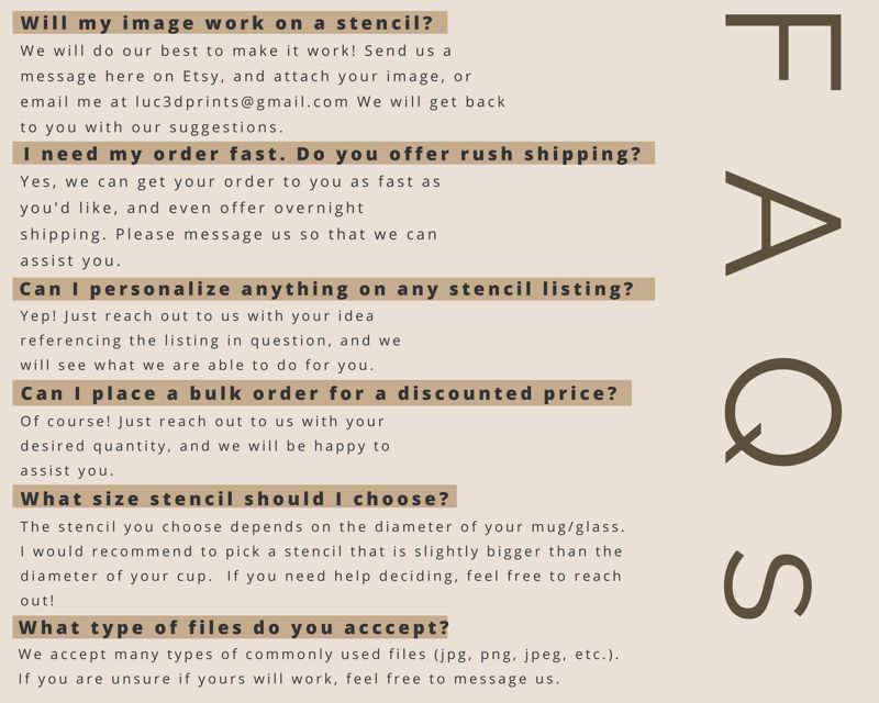 Anniversary Gift | I Love You | Cappuccino Stencil | Gift For Her | Cocktail Stencil | Gift For Him | Latte Stencil | (4)