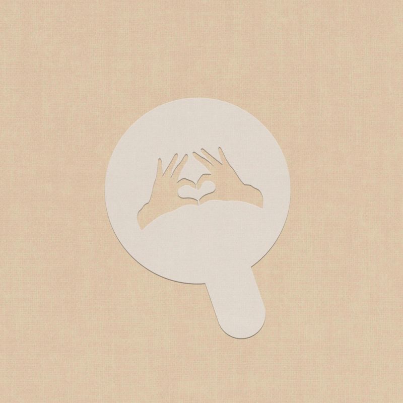 Anniversary Gift | I Love You | Cappuccino Stencil | Gift For Her | Cocktail Stencil | Gift For Him | Latte Stencil | (4)