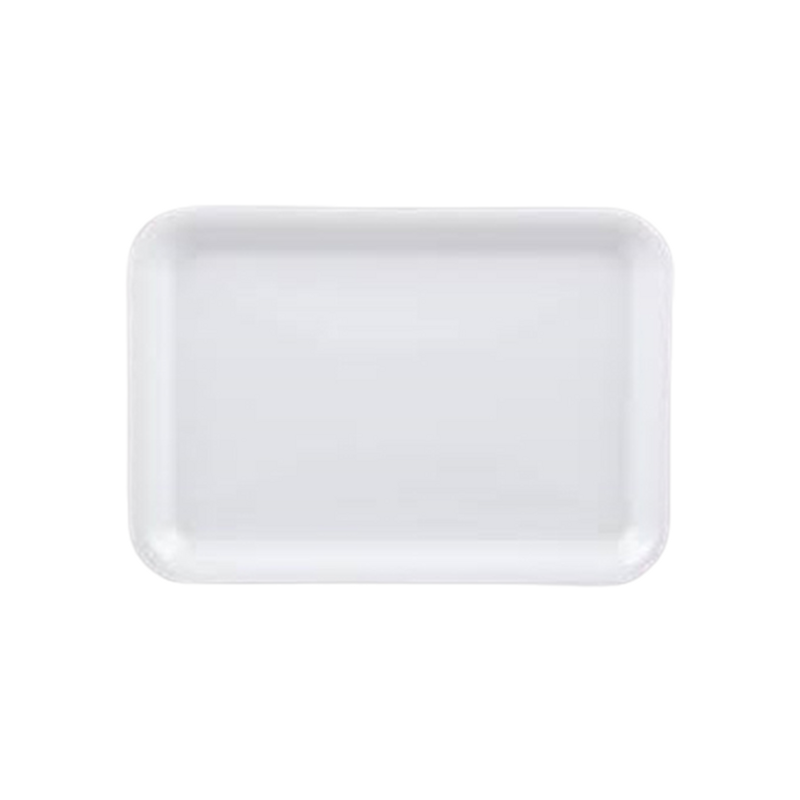 500/cs White 10"x8" Meat Tray