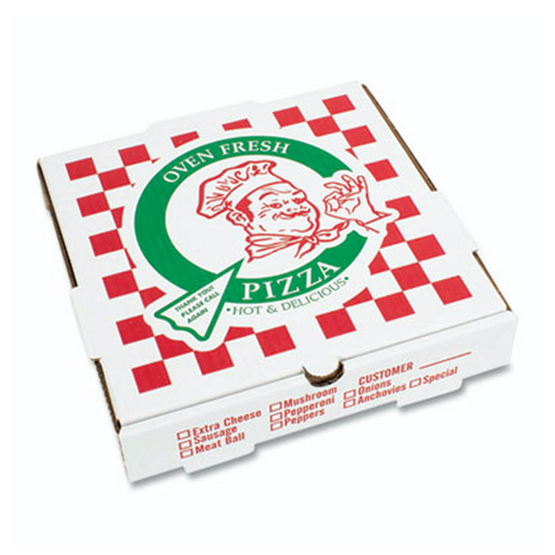 50/Bdl B Flute 16" Corrugated Pizza Box