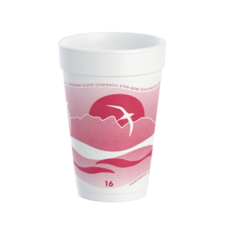 1000/cs 16oz Horizon Foam Cup