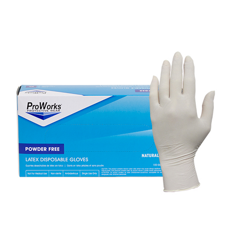Gloves Latex powdered free Gloves 100 per box MEDIUM