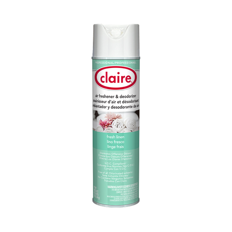 Claire Fresh Linen Air Freshener / Deodorizer Low V.O.C. 12/20oz