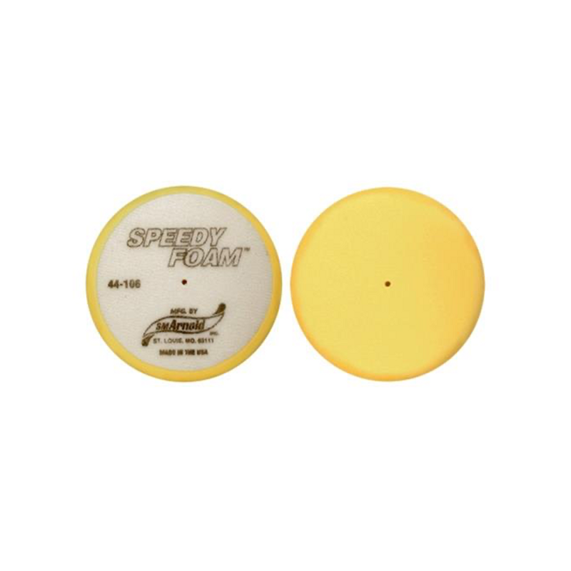Buff 6" Flat Speedy Foam YELLOW 079038441062