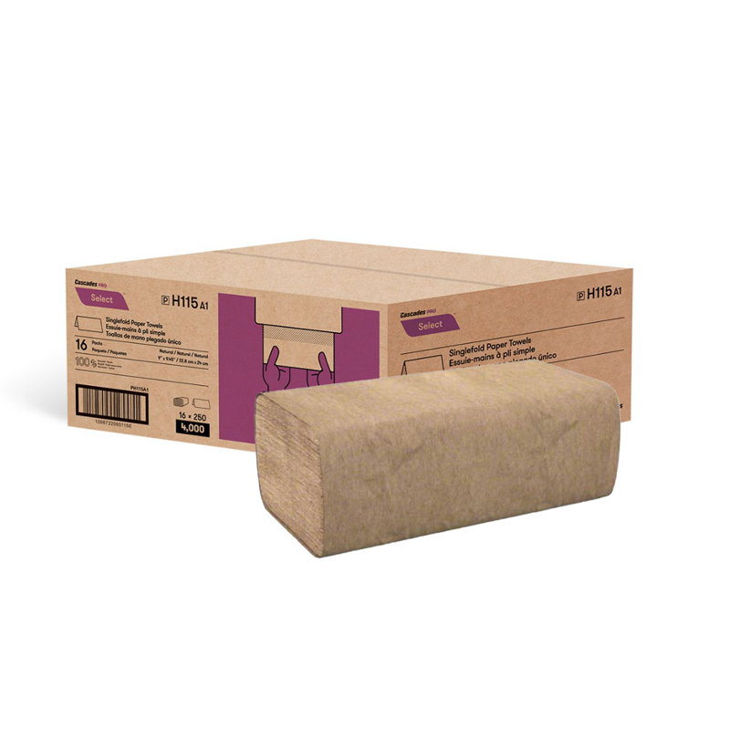 16/250 Natural Single Fold Towel