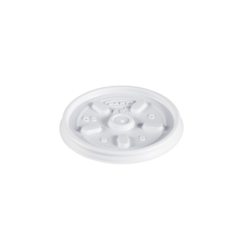 10/100/cs Vented White Lid