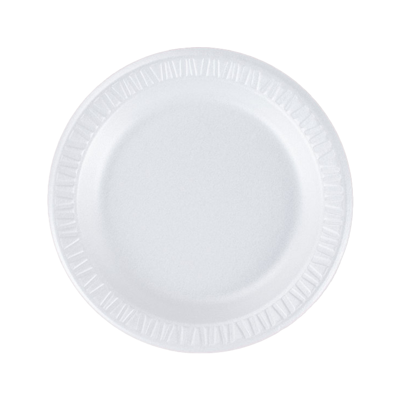 1000/cs 7" Foam Plate White Umlaminated