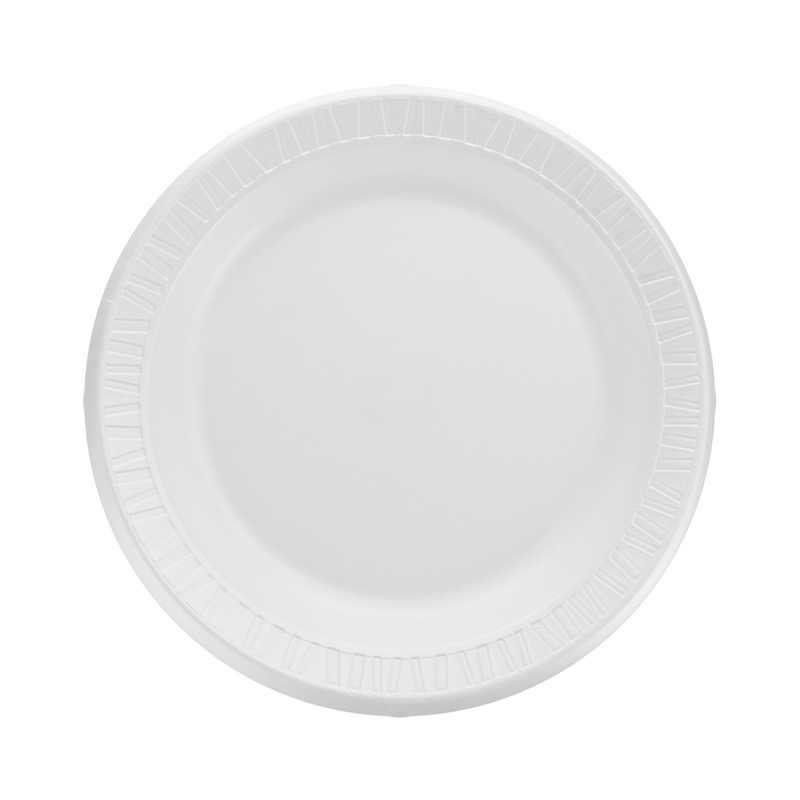 500/cs 9" White Laminated Plate