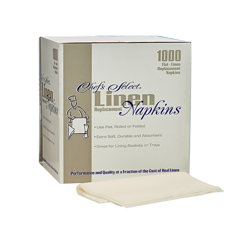 1000/cs 15x15 Airlay Flat LinenLike Napkins