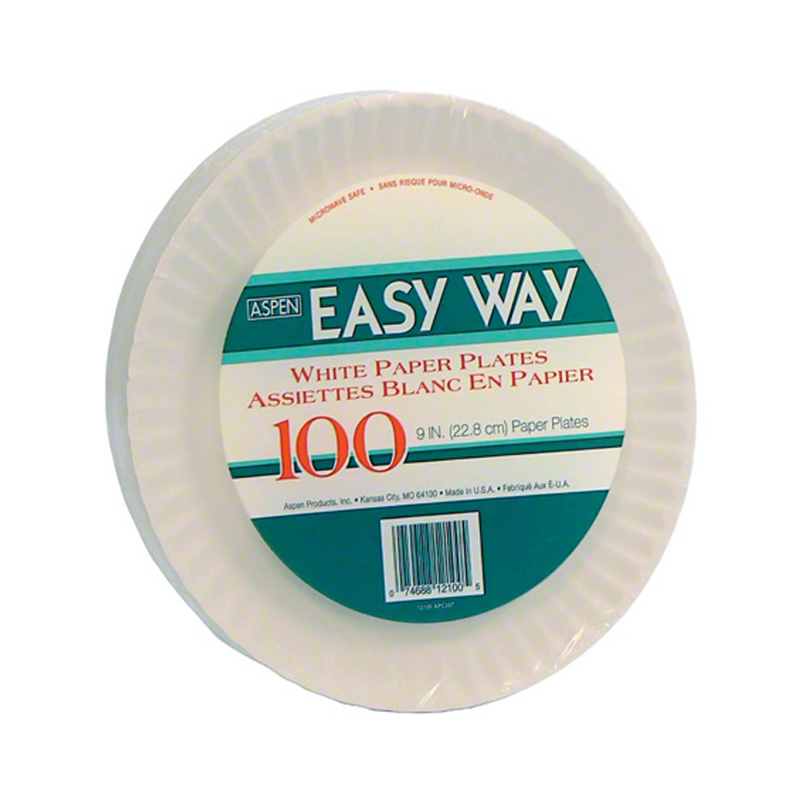 10/100 9" Paper Uncoated Plates