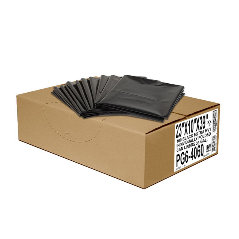 100/cs 23x10x39 2mil Black Liner