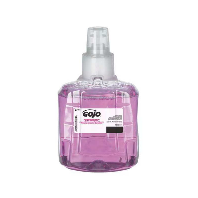 2/1200ml/cs Gojo Antibacterial Foaming Hand Soap w/ LTX