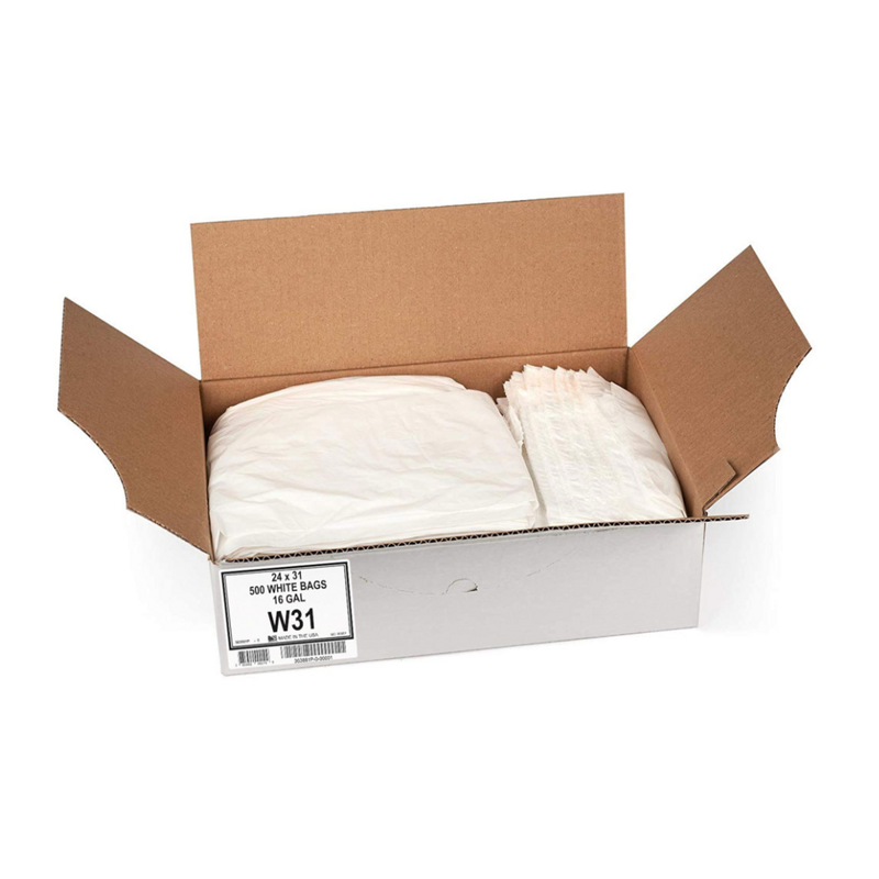 500/cs 24x31 White Can Liner