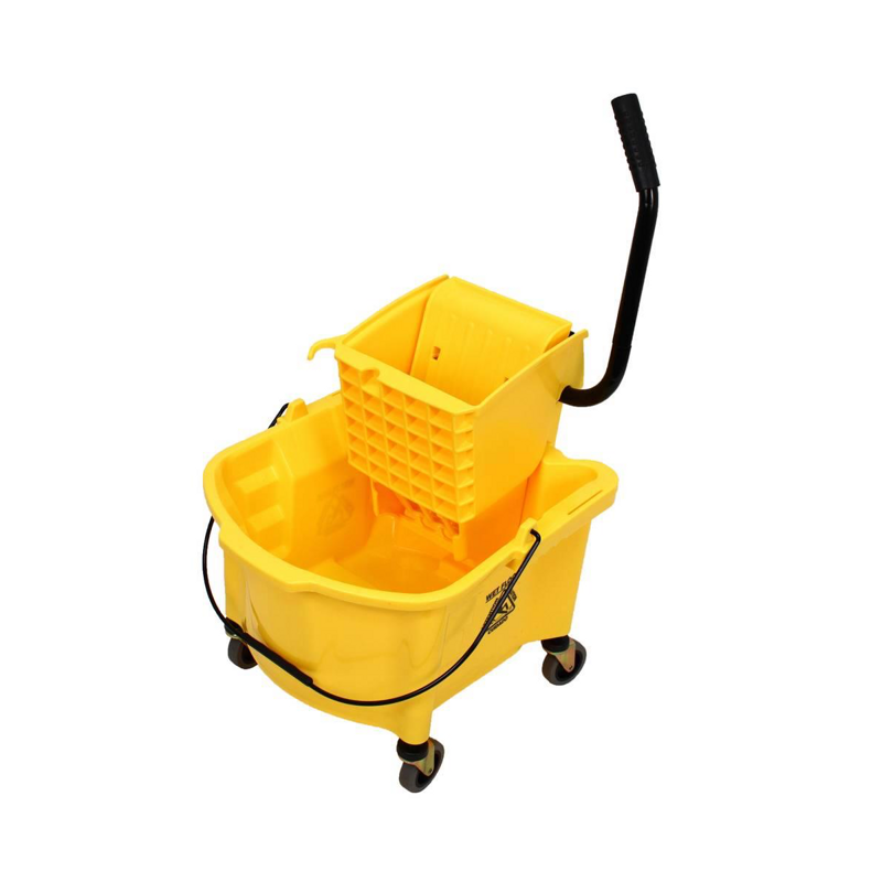 1 ea Impact Yellow 26qt Mop Bucket Combo w/ Side Press Wringer