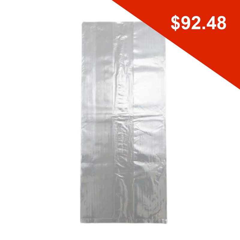 250/cs 2 mil 12x8x24 Poly Food Bag