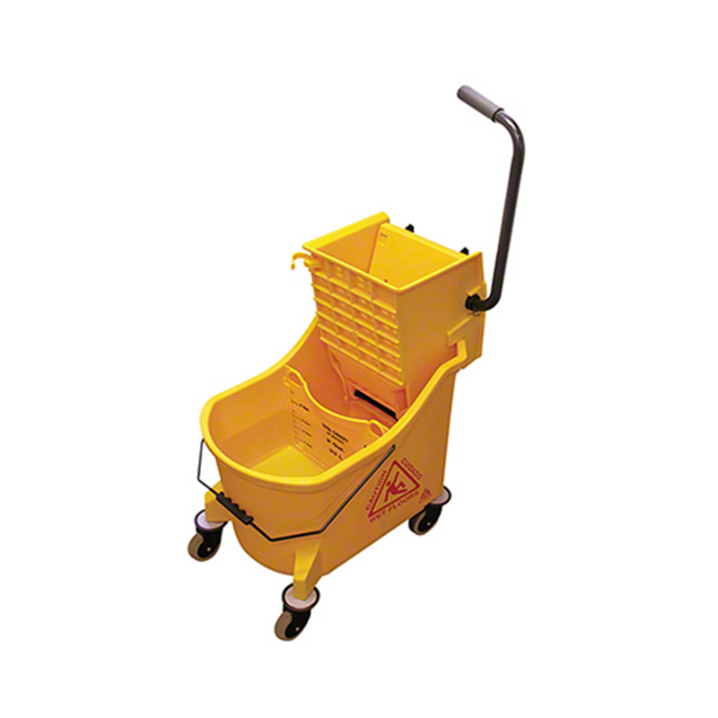 Maxiplus 36QT Divided Mop Bucket & Wringer Yellow