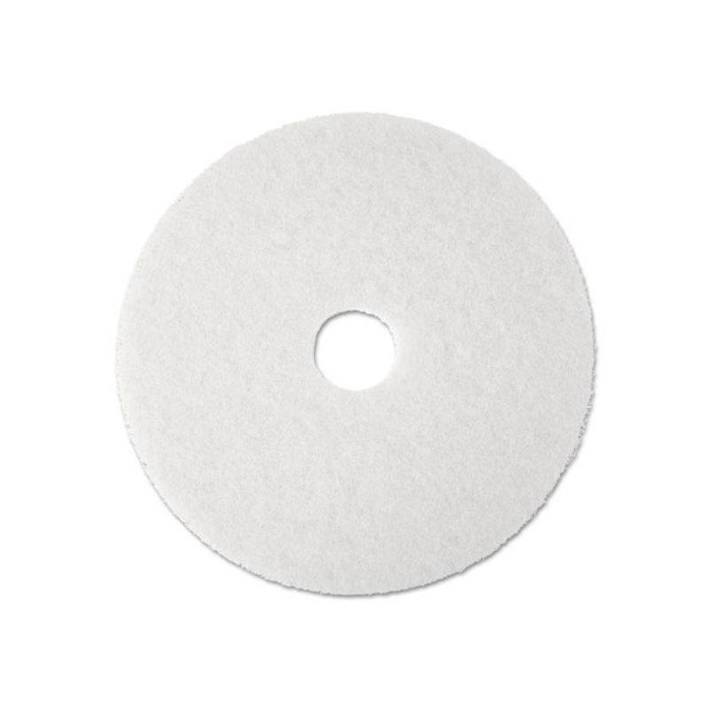 5/bx 19" White Buffing Floor Pad