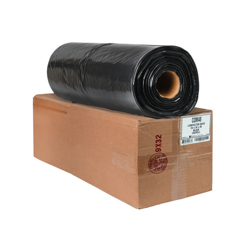 50/box 50"x48" 3mil Black Can Liners