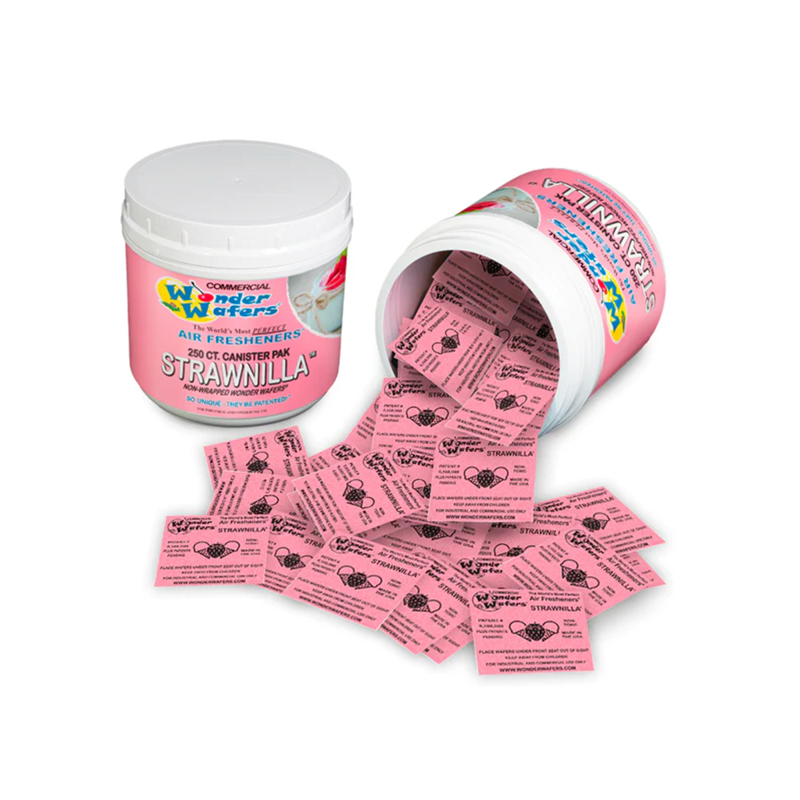 250 Count Non-Wrapped Commercial Wonder Wafers Canister STRAWNILLA®