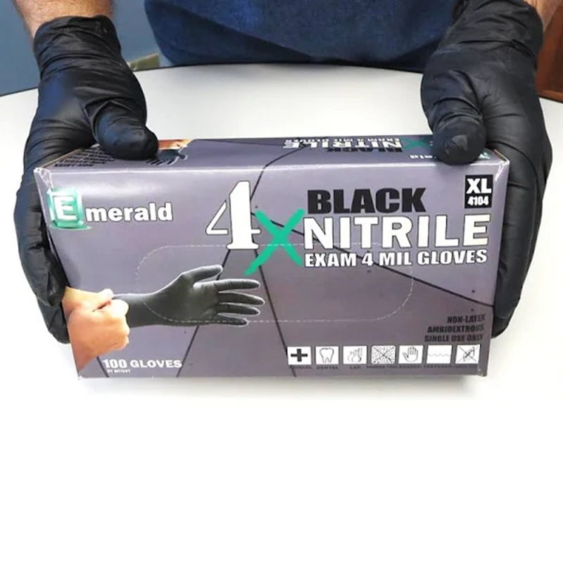 10/100 Black Nitrile Powder Free 4mil-XL