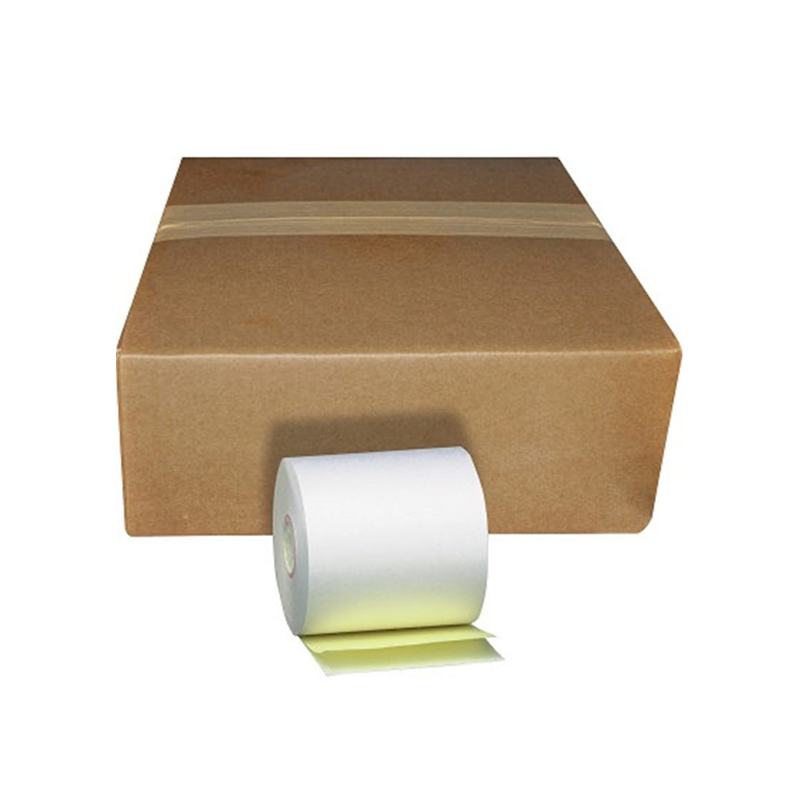 50/case 3"x90' 2 Part Carbonless Register Paper Roll