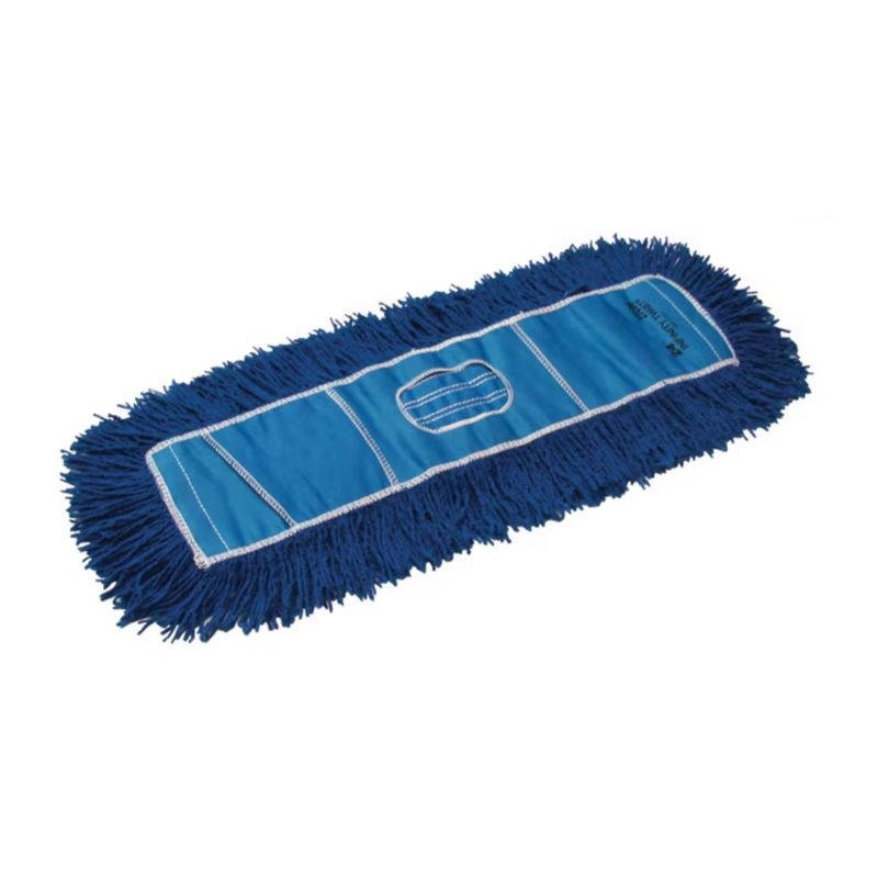 1 Each 24" x 5" Blue Launderable Floor Dust Mop