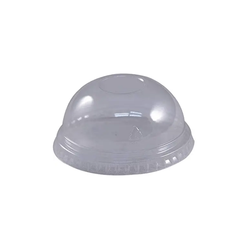 1000/cs Dome Lid W/ 2" Opening Fits 12/16/20/24 oz PET Cup
