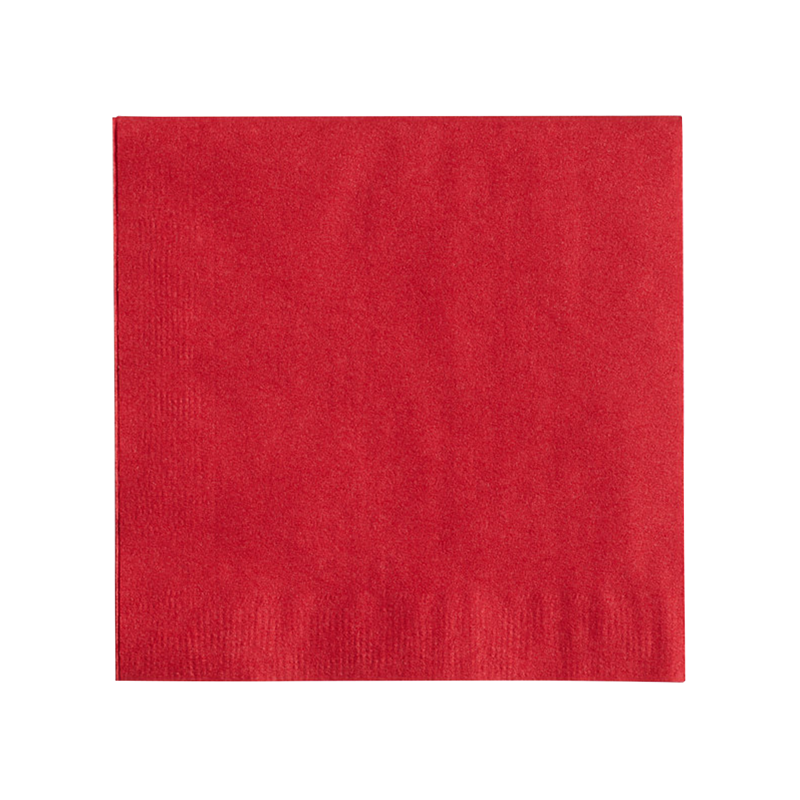 1000/case 10x10 Red 2 Ply Beverage Napkins