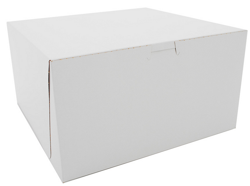 100/Bdl  12x12x5 White Cake Box