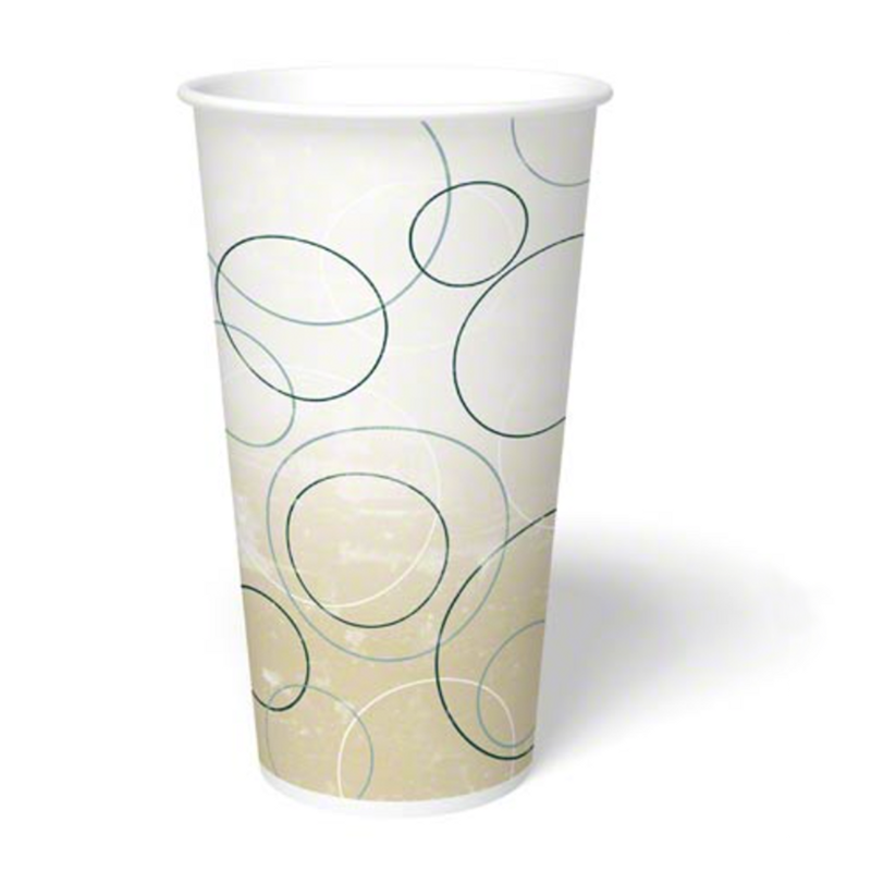 600/cs 32oz Graphic Packaging Paper Cold Cup
