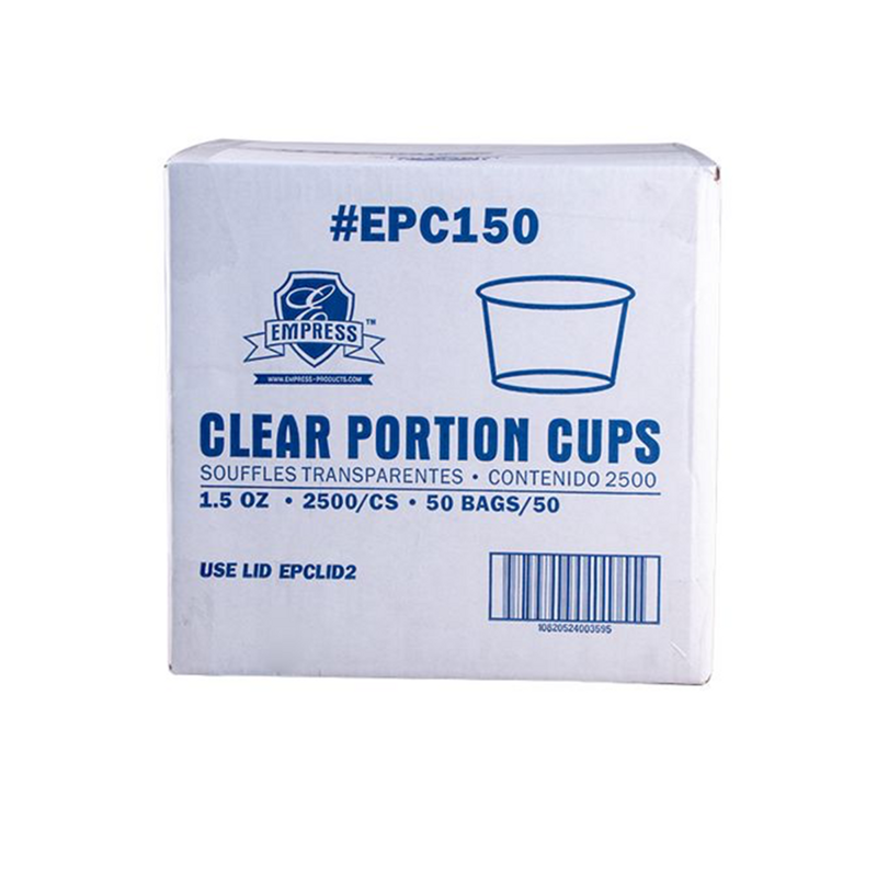 Plastic Portion Cup 1.5oz Clear 50 / 50 cs