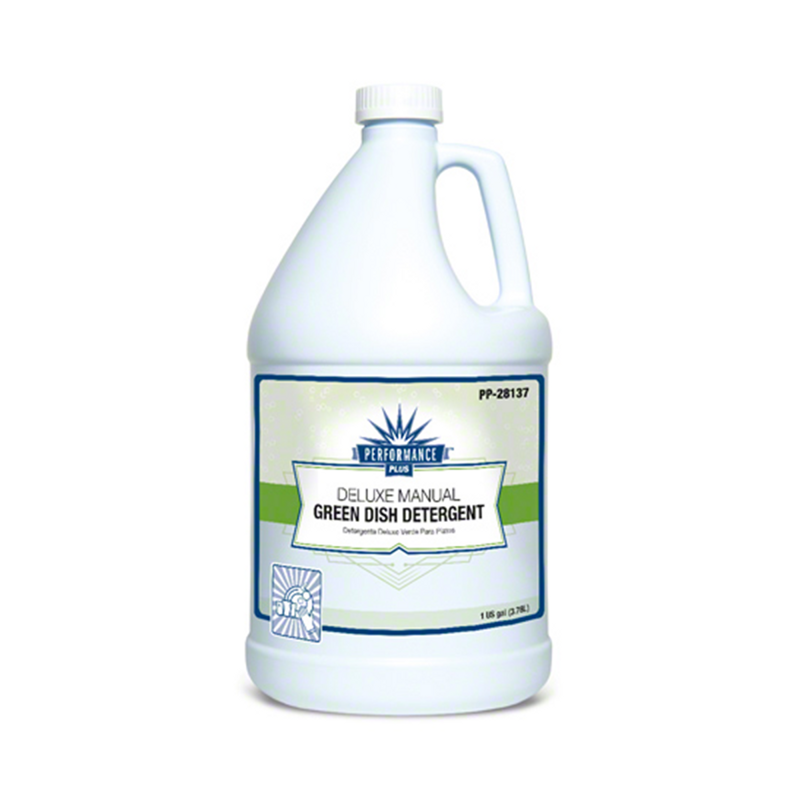 4 Gal/cs Performance Plus Deluxe Green Dish Detergent Manual