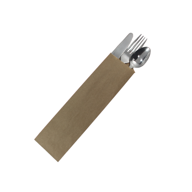 Natural Kraft Silverware Bag 2.75" x 10" 2000 / cs