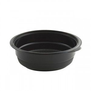 48 oz Black Incredi-Bowl 8.5" Diamitor - 2.7" Deep Polypropylene 150 / cs
