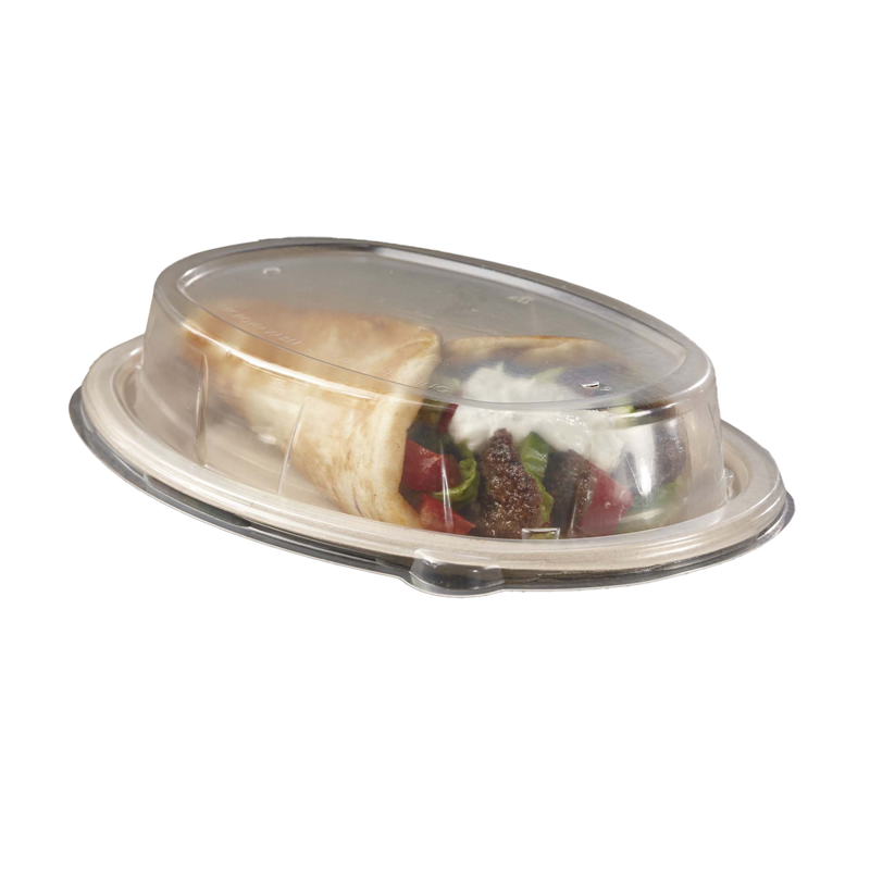 300/cs Clear PP Lid for Pulp Burrito Bowl