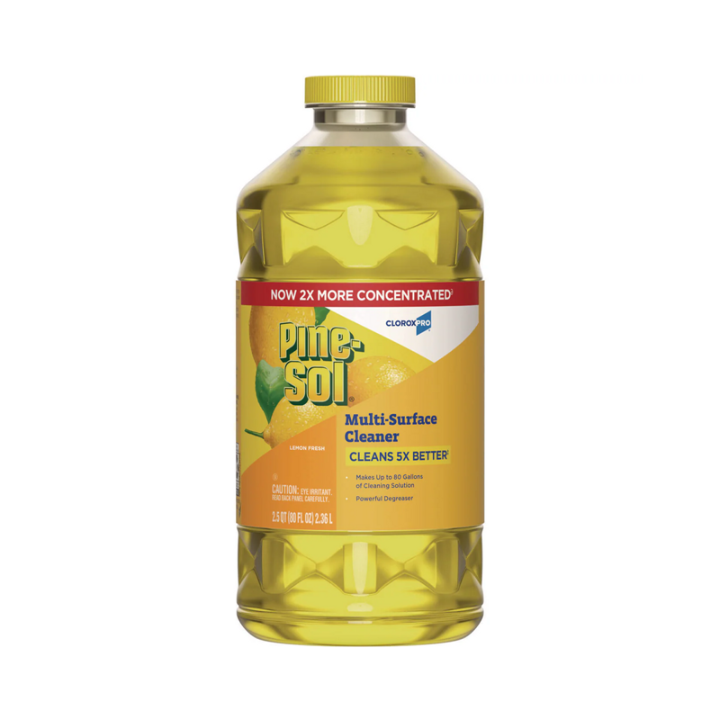 Clorox Pine-Sol Multi-Surface Cleaner 80 fl oz., Lemon Scent , Yellow 3 / cs