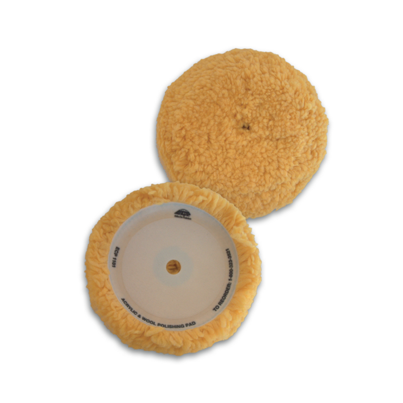 Buff Pad Yellow Wool & Acrylic Polish pad