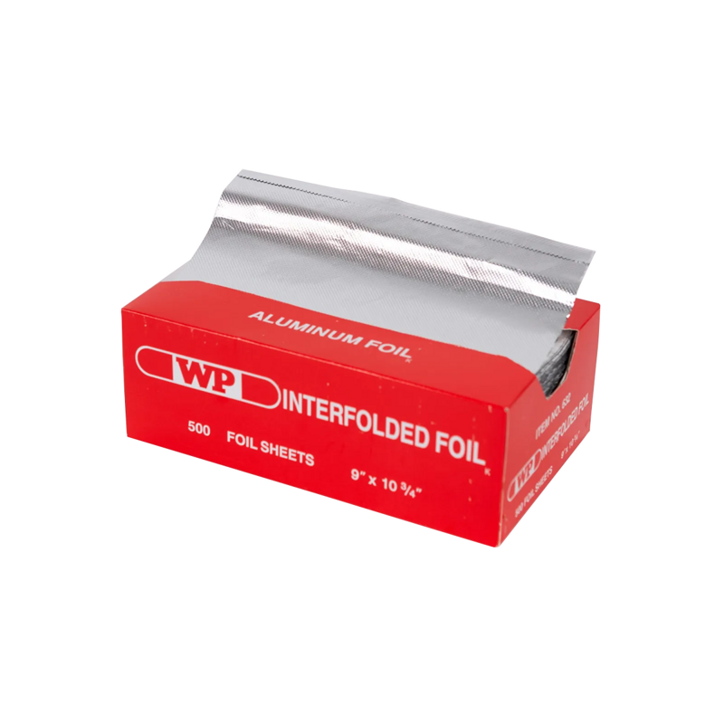 500/Box 9x10.75 Silver Aluminum Foil Inter-Fold Pop Up Sheets
