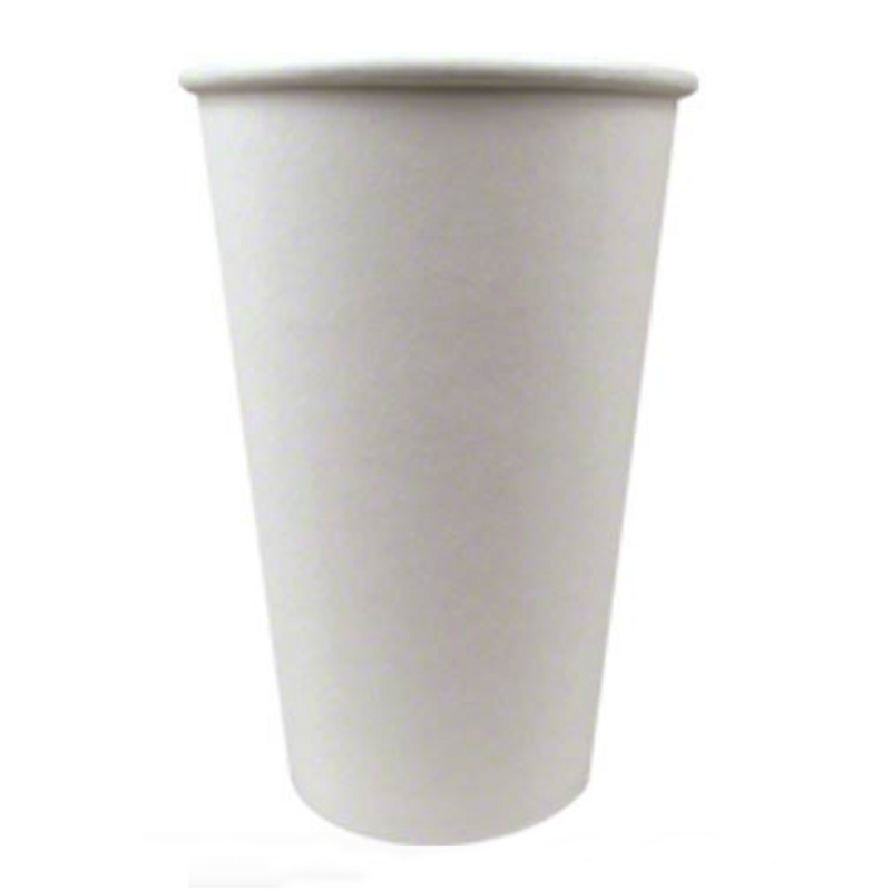 20/50/cs 16oz Paper Hot Cup White