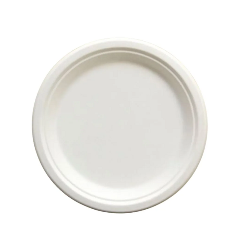 Empress Earth Heavy Weight Plate 6" Natural Bagasse 8 / 125 cs