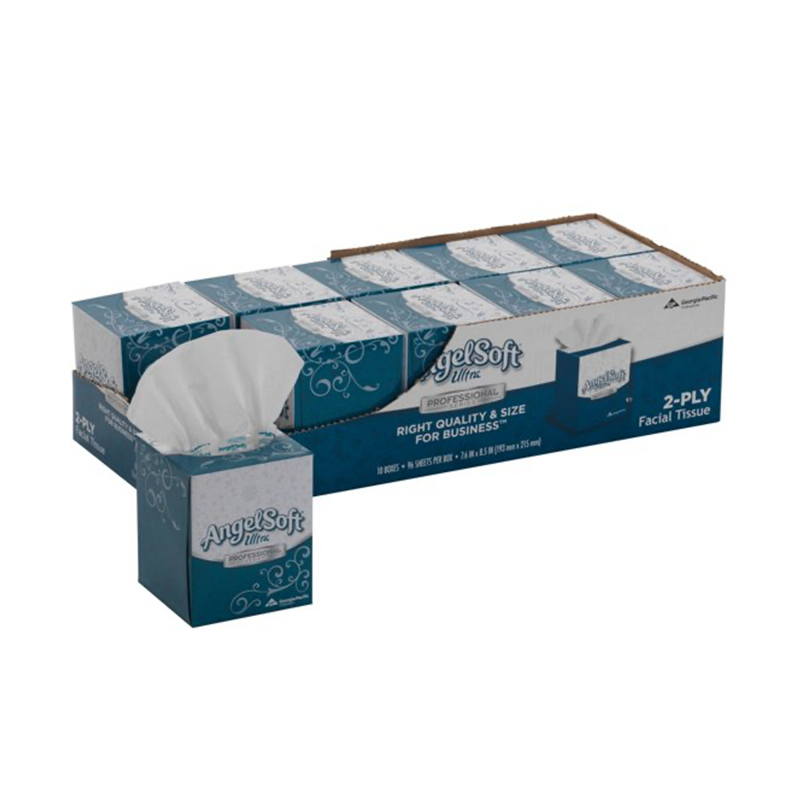 10/96 Angel Soft Ultra Facial Tissue, 2 ply