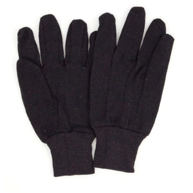 PROWORKS BROWN JERSEY GLOVES 25DZ/CS