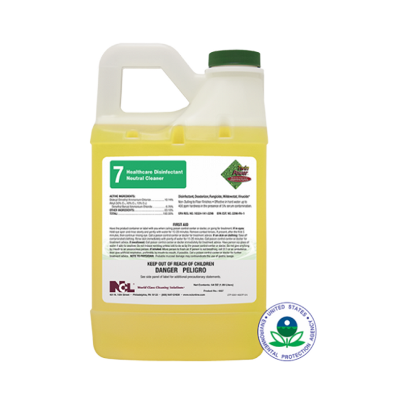 6/64oz #7 Healthcare Disinfect Neutral Cleaner